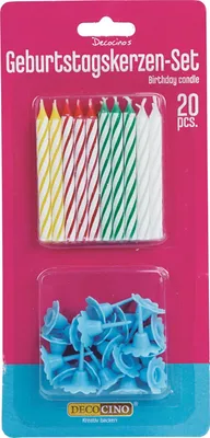Produktbild von Geburtstagskerzen-Set - Kuchenkerzen