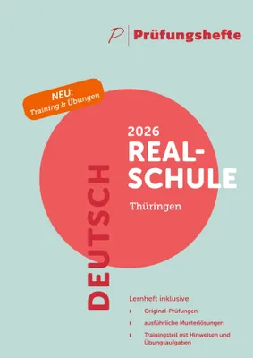 Produktbild von Prüfungsheft & Training - 2026 Deutsch Realschule - Thüringen - Original-Prüfungen und Lösungen