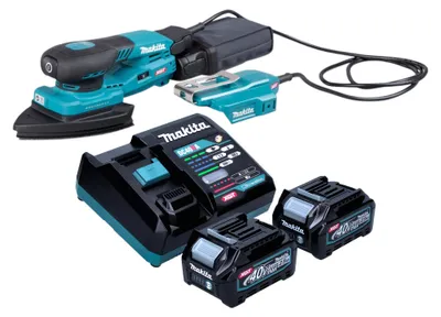 Productafbeelding van Makita BO 006 CGD201 accu-deltaslijper 40 V max. 100 x 150 mm 3,0 mm slag Brushless + 2x accu 2,5 Ah + oplader