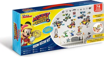 Obrázek produktu pro PROMO Pokojová dekorace samolepky set Disney Mickey Mouse Roadster Racer 45613 34x46cm p12 Walltastic