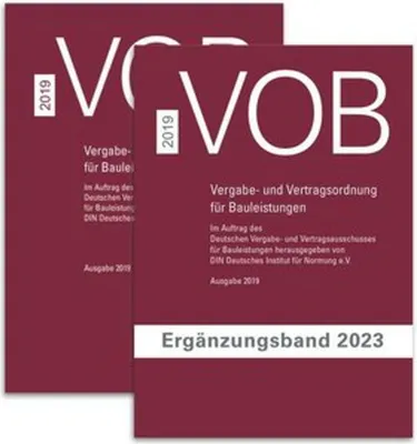 Immagine prodotto di Paket VOB Gesamtausgabe 2019 + VOB Ergänzungsband 2023