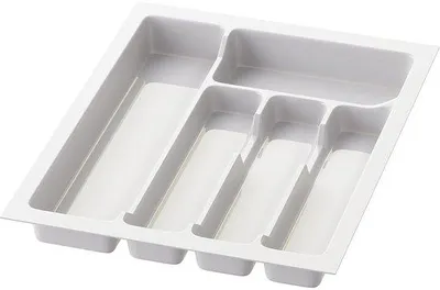 Obrázok produktu pre Organizér na príbory Famanu s 5 priehradkami – biely – plast – 33 cm x 43 cm