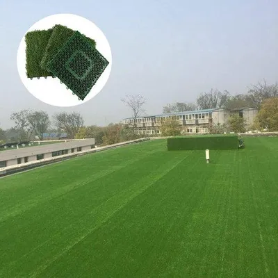 Productafbeelding van Famanu kunstgrasplaten met drainagegaten - 30x30 cm - 1 stuk