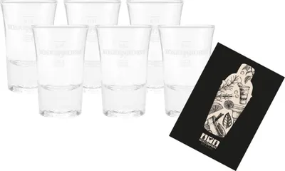 Produktbild von Koskenkorva Vodka 6er Set Shotglas Schnapsglas Glas Gläser Set - 6x Shotgläser 2cl geeicht