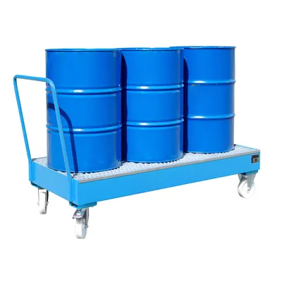 Produktbild von Bauer Fahrbare Auffangwanne 2050 SR, lackiert, Lichtblau