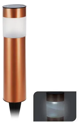 Obrázok produktu pre Koopman LED solárne svetlo v bronzovej farbe so zemným hrotom odolné voči poveternostným vplyvom