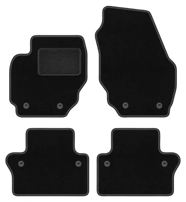 Immagine prodotto di Tappetini in moquette per Volvo XC70 III 2007-2016 (station wagon) – set 4 pezzi, neri, su misura – Wielganizator LUX