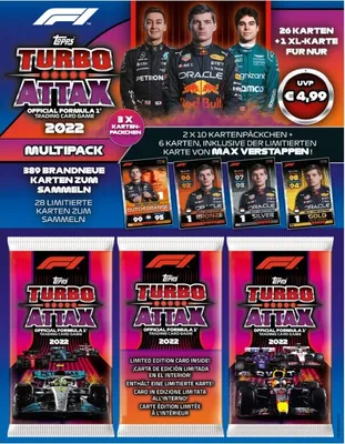 Obrázek produktu pro Topps - Turbo Attax Formula 1 2022 - 1 multipack modrý