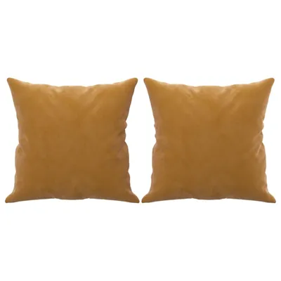 Obrázek produktu pro Dekorační polštáře 2 ks hnědé 40 x 40 cm samet