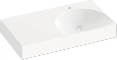 Obrázek produktu pro Umyvadlo na skříňku RAVAK Lite litý mramor bílá 80 mm XJXL1280000