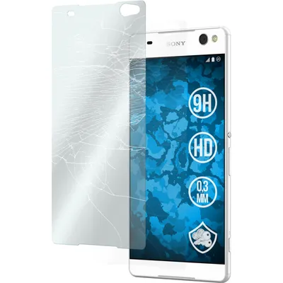 Produktbild von 1er-Pack PhoneNatic Glas-Folie klar  kompatibel mit Sony Xperia C5 Ultra - Panzerglas für Xperia C5 Ultra