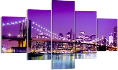 Produktbild von Bild auf Leinwand - Leinwandbild - Amerika wohnung architektur - 125x70cm - Wand Bild - Wanddeko - Leinwanddruck - Bilder - Kunstdruck - Wanddekoration - Leinwand bilder - Wandkunst - EA125x70-2443