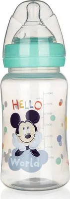 Produktbild von VETRO-PLUS Flasche Plastik mit Silikon Schnuller MICKEY 240 ml