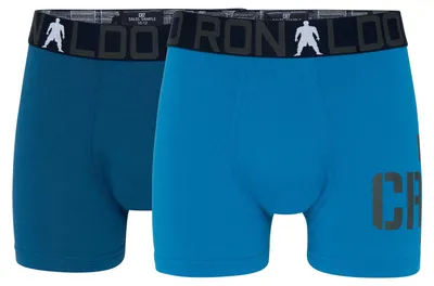 Produktbild von CR7 Cristiano Ronaldo Jungen Boxer 2-Pack Boy's Trunk Bamboo - blau - Größe   4/6