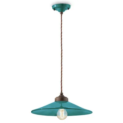Produktbild von Ferroluce Colors Hängeleuchte Ø 35cm Grün Rund