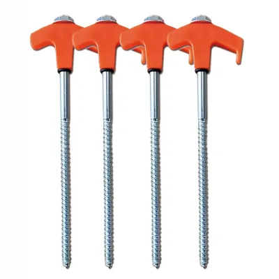 Produktbild von 4/8 Stück Zeltnägel Outdoor Camping Bodenheringe Hochfeste, rostfreie, korrosionsbeständige, leuchtende Zeltheringe Metall-Sandheringe