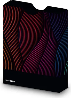 Produktbild von itenga Heftbox DIN A4 Hochformat aus PP Motiv Wellen