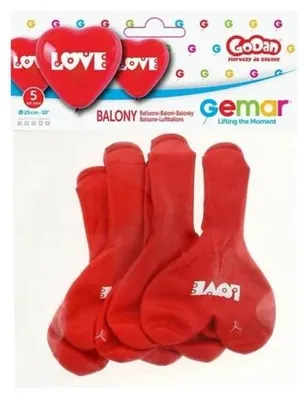 Produktbild von Premium-Luftballons „Love“, 5 Stück – Godan