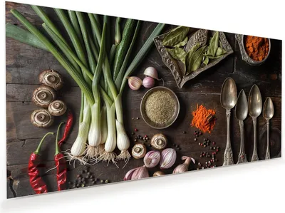 Produktbild von Glasbild 110x55cm in XXL für Wohnzimmer, Schlafzimmer Motiv Kochen Leidenschaft