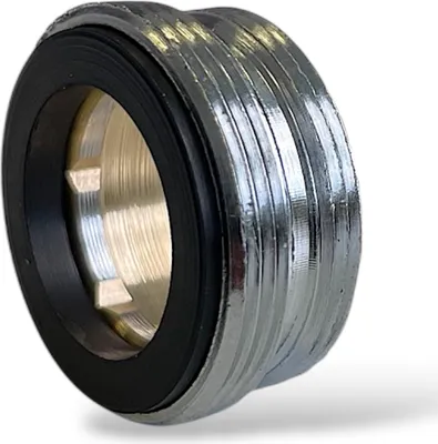 Produktbild von Übergangsstück Adapter Armatur Wasserhahn Messing verchromt M24x1 AG x M22x1 AG