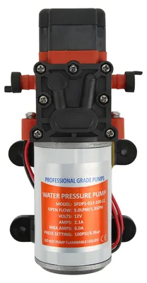 Produktbild von Membranpumpe, 1,3 GPM, 100 PSI, intermittierender Betrieb, Industriestandard-Montagemuster, 2 Kammern