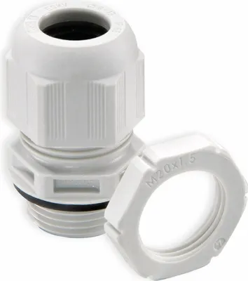 Produktbild von WISKA Kabelverschraubung, 10066524, ESKV-SET 12, M 12x1,5, metrisch, Lichtgrau