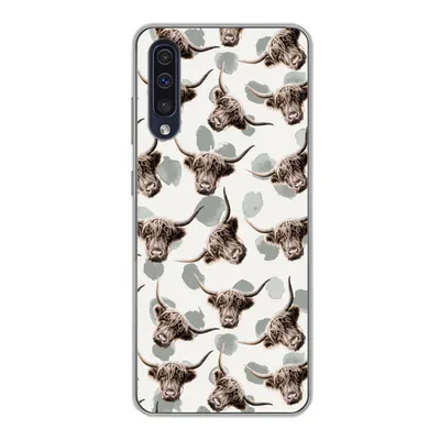 Produktbild von MuchoWow® Handyhülle Schutzhülle Hülle für Samsung Galaxy A30s Kuh - Schottischer Highlander - Tiere Silikon Softcase Handy Hülle - Karteninhaber