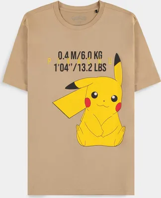 Obrázok produktu pre Pokémon - Tričko s krátkym rukávom Pikachu (béžová)