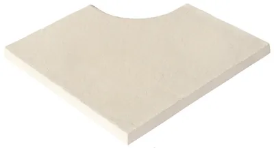 Produktbild von Poolumrandung Beckenrandstein Aquitaine Innenecke für Radius 15 cm Betonweiß 49,5/49,5 cm x 31 cm x 3,2 cm