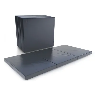 Obrázok produktu pre Skladací matrac KingKLAPP 186 x 147 x 8 cm posteľ pre hostí | 3-dielny skladací matrac s prateľným poťahom