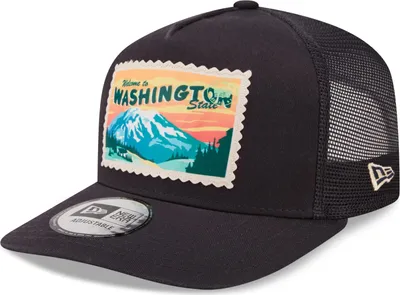 Produktbild von Neue Era A-Frame Trucker Cap Postkarte Washington navy