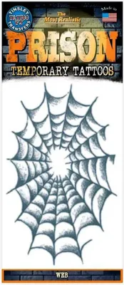 Produktbild von Spinnennetz Klebe-Tattoo - Fasching Halloween Karneval