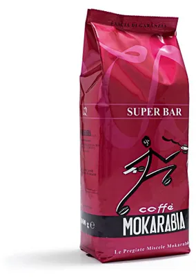 Image de Mokarabia Super Bar 1 kg, grains entiers – un espresso italien onctueux, crémeux et corsé