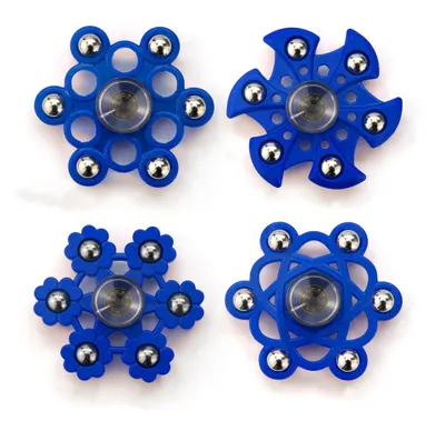 Produktbild von Fidget Spinner Finger Fidget Spinner mit 6 Metallkugeln, 4er Set, Anti Stress ADHS Spielzeug.