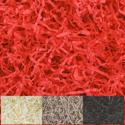 Image de Creative Deco 1kg Frisure Papier Déchiqueté Papier Kraft Rouge