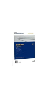 Produktbild von Soennecken Briefblock 1381 DIN A4 70g holzfrei 50Blatt liniert weiß