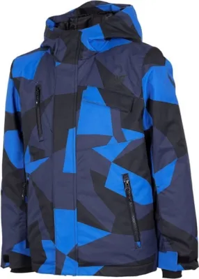 Produktbild von 4F Komfortable Jungen Skijacke Blau Schwarz 122CM