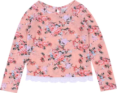 Produktbild von Pfirsichfarbene Bluse mit Blumen gemustert PRIMARK 6-7 Jahre