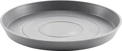 Produktbild von Permapack Ecopots Saucer Round, Untersetzer, Grau, 445 mm, 445 mm, 35 mm, 1,03 kg