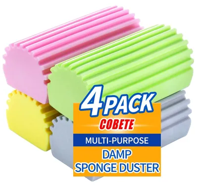 Zdjęcie produktu dla COBETE, gąbka do usuwania kurzu, 4 sztuki, magiczna gąbka-gumka, wielokrotnego użytku