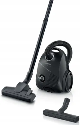 Produktbild von Beutelstaubsauger Bosch 600W Hepa Schwarz 8M Teleskoprohr Automatisches Aufrollen