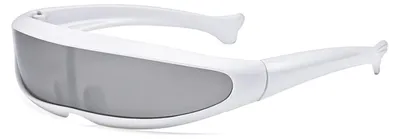 Futuristische Cyclops-Sonnenbrille, 2 Stück, für Cosplay & Partys