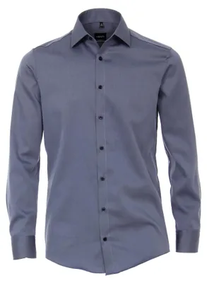 Produktbild von Venti - Modern Fit - Herren Hemd mit Kent-Kragen mit extra langen Arm (72cm) (001882), Größe:45, Farbe:Blau (100)