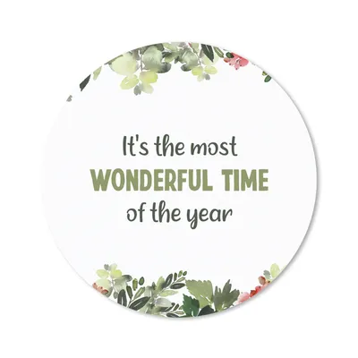 Produktbild von MuchoWow® Mauspad Mousepad Weihnachten - Zitat - Aquarell 50x50 cm - Mousepads - Maus Mat - Pad - Mausunterlage - Vinyl