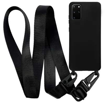 Produktbild von Handykette für Samsung Galaxy S20 Plus - Handyhülle mit Schnur Cover in Schwarz