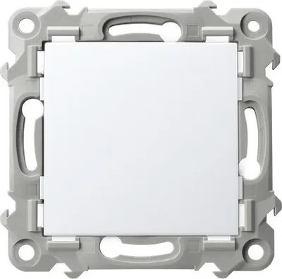 Produktbild von Abdeckkappe SZAFIR Weiß, flach, 75x75 mm, Einbautiefe 22 mm, für Unterputzdosen Ø 60 mm