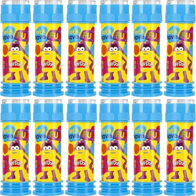 Produktbild von Play-Doh Seifenblasen mit Spiel 55 ml MY BUBBLE 12 Stück