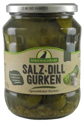Produktbild von Salz-Dill-Gurken von Spreewald-Rabe (720 ml Glas)