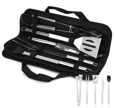 Immagine prodotto di Set di utensili professionali per barbecue con custodia