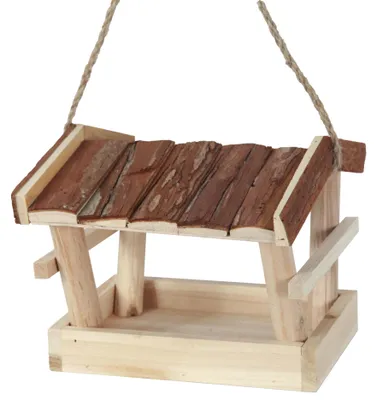 Produktbild von Muntel Vogelvoederstation – Staand – Bruin – 20 x 18,5 x 16 cm – Holz